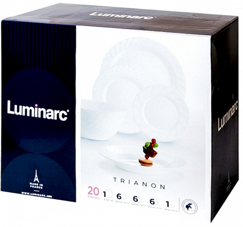 Столовый набор 20 предметов Luminarc P6599 Трианон