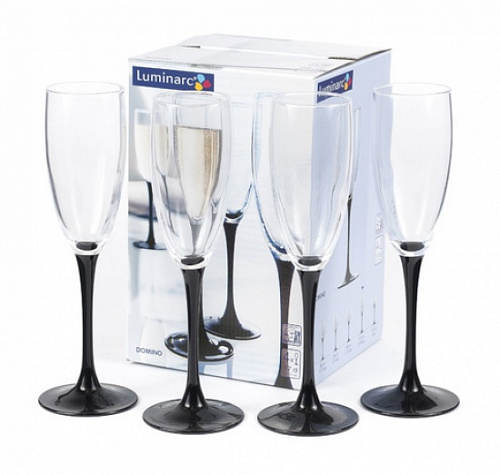 Набор бокалов для шампанского 6 шт 170 мл Luminarc H8167 E9491 ДОМИНО