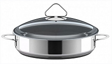 Сковорода глубокая 24 см ВСМПО-Посуда 220224 Стекло