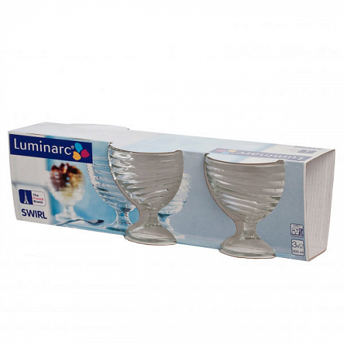 Набор креманок СВИРЛ 3шт 300мл Luminarc H5068 