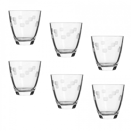 Набор низких стаканов КУБИК 6 шт 300 мл Cristal D Arques H4308 