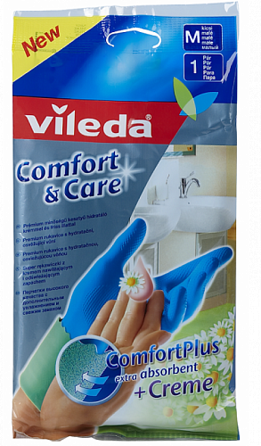 Перчатки для чувствительной кожи M Vileda 146263 Comfort & Care