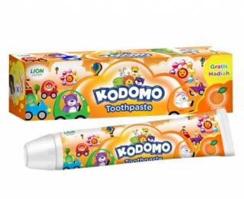Зубная паста детская, апельсин 45 г (0,5+) LION 100250 Kodomo