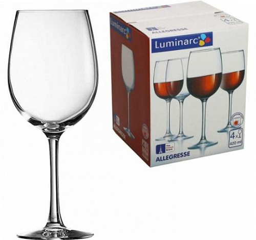 Набор фужеров (бокалов) для вина АЛЛЕГРЕСС 550 мл 4 шт Luminarc L1403 