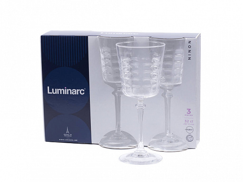 Набор фужеров (бокалов) для вина НИНОН 320мл 3шт Luminarc N4143 