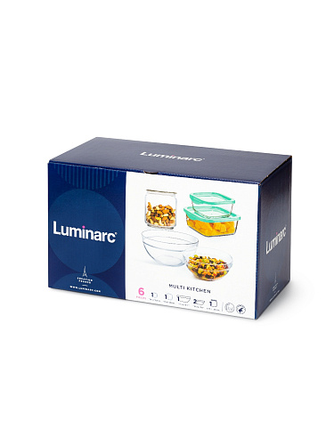 Набор контейнеров для хранения продуктов 6 пр Luminarc Q0962 Multi Kitchen