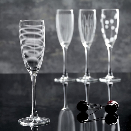 Набор фужеров (бокалов) для шампанского Лаунж Клаб 170 мл 4 шт Luminarc N5286 Lounge Club