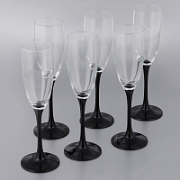 Набор бокалов для шампанского 6 шт 170 мл Luminarc H8167 E9491 ДОМИНО