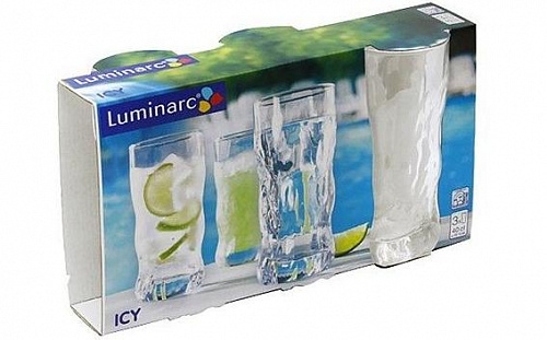 Набор стаканов 400 мл 3 шт Luminarc G2764 Icy