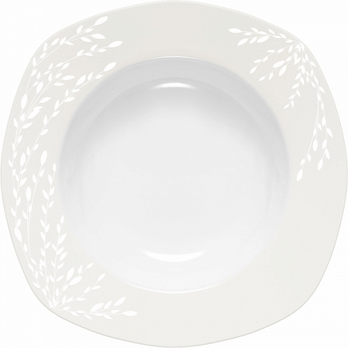 Тарелка суповая WILLOW WHITE 23см Domenik DM9731 