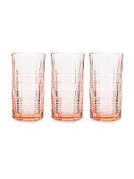 Набор стаканов 3 шт / 380 мл высокие Luminarc Q2888 Даллас Розовый