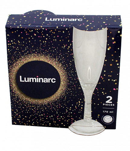 Набор фужеров (бокалов) для шампанского ЭЛЕГАНС 2шт 170мл Luminarc Q3532 