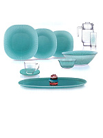 Набор столовый 44 предмета Luminarc V2712 Carina Pop Art Turquoise