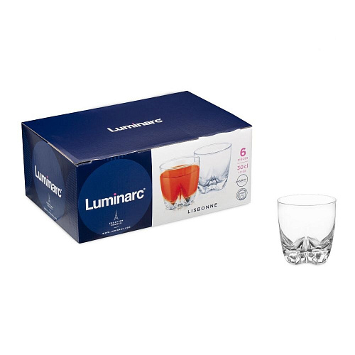 Набор стаканов 6 шт / 300 мл низкие Luminarc V0401 Lisbonne
