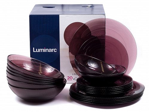 Столовый набор ЛУИЗ ЛИЛАК 20 предметов Luminarc N8723 