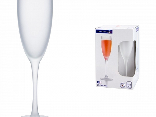 Набор фужеров (бокалов) для шампанского LA CAVE FROST 160мл 4шт Luminarc N2596 