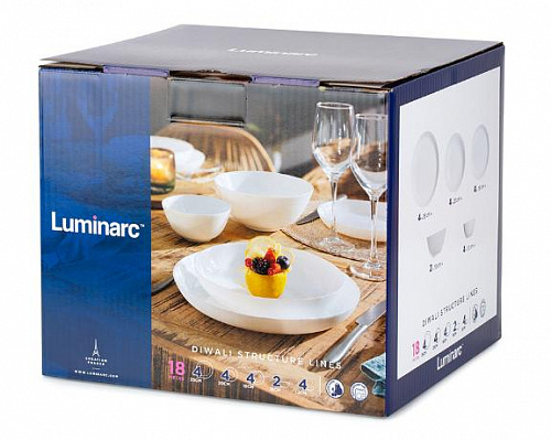 Q3621 Столовый набор 18 предметов Luminarc Q3621 Diwali Structure Lines