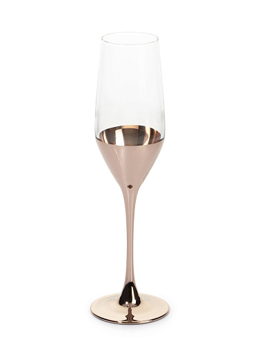 Набор бокалов для шампанского 4 шт / 160 мл Электрическая Медь Luminarc O0082 Селест