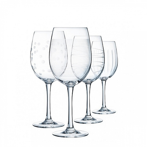 Набор фужеров (бокалов) для вина ИЛЛЮМИНЕЙШН ТЮЛИП 470мл 4шт Eclat Cristal D'Arques L7563 Illumination