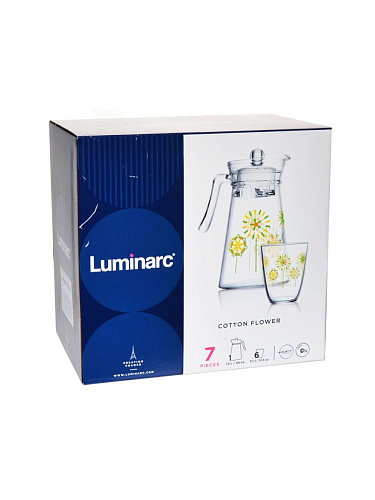 Набор питьевой 7 пр Luminarc Q4105 Коттон Флауэр