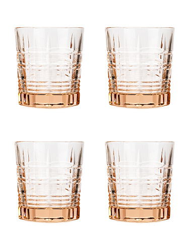 Набор стаканов 4 шт 300 мл низкие Luminarc O0078 Даллас Розовый