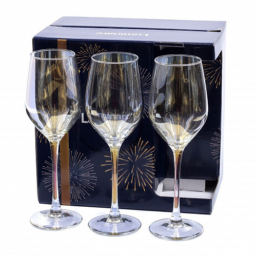 Набор бокалов для вина Золотистый хамелеон 350 мл, 6 шт Luminarc P1638 Celeste