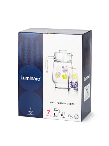 Набор питьевой 7 пр Luminarc Q5787 Волл Флауэр