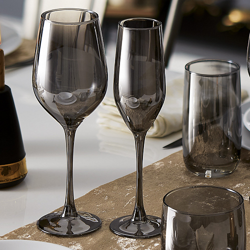 Набор бокалов для шампанского Сияющий графит 160 мл, 3 шт Luminarc P8273 Celeste