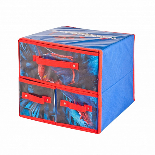 Коробка для хранения ЧЕЛОВЕК-ПАУК с ящиками 30х25х30см Attribute ASC325 