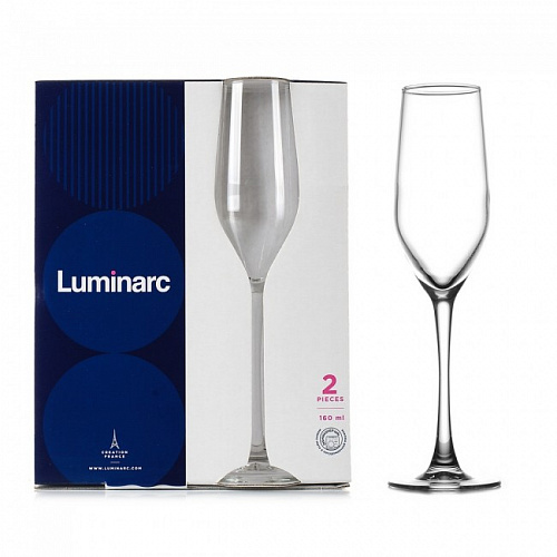 Набор бокалов для шампанского 160 мл, 2 шт Luminarc P8109 Celeste