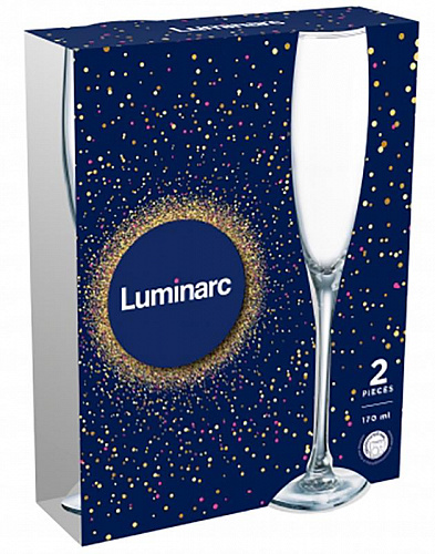 Набор фужеров (бокалов) для шампанского ЭТАЛОН 2шт / 170мл Luminarc P8107 